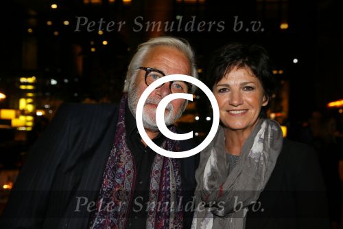 Amsterdam 19 september 2015
De modeshow van Mart Visser in het conservatorium hotel.
Martine van Os en partner Wouter Stips