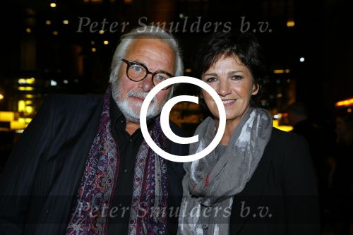 Amsterdam 19 september 2015
De modeshow van Mart Visser in het conservatorium hotel.
Martine van Os en partner Wouter Stips