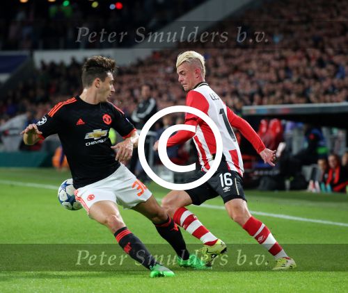 Eindhoven, 15 September 2015
CL 2015/2016
Eerste wedstrijd PSV-Manchester United, eindstand 2-1
Maxime Lestienne