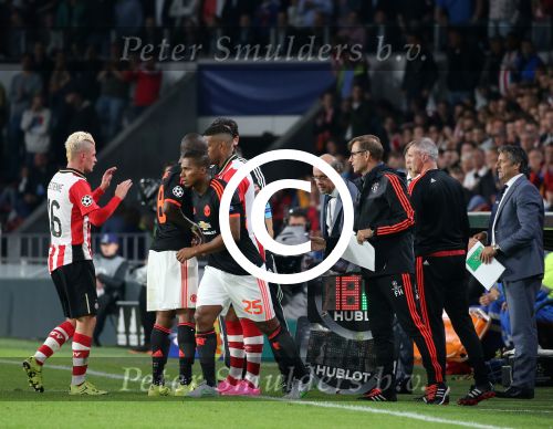 Eindhoven, 15 September 2015
CL 2015/2016
Eerste wedstrijd PSV-Manchester United, eindstand 2-1
Maxime Lestienne