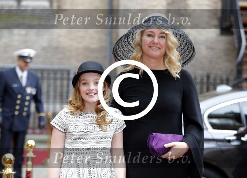 Den Haag 15 september 2015
Prinsjesdag 2015 met Koning Willem Alexander Koningin Maxima prins Constantijn en Prinses Laurentien. Dit jaar wordt de gouden koets voorlopig voor het laatst gebruikt. Melanie Schulz met dochter
