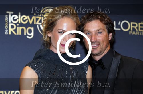Amsterdam 15 oktober 2015
Uitreiking van de 50e televizierring in carre. Nicolette Kluijver met man
