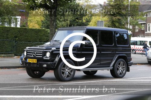 Amsterdam 25 september 2015
Nikkie Plessen in haar mercedes Gelandewagen Jeep