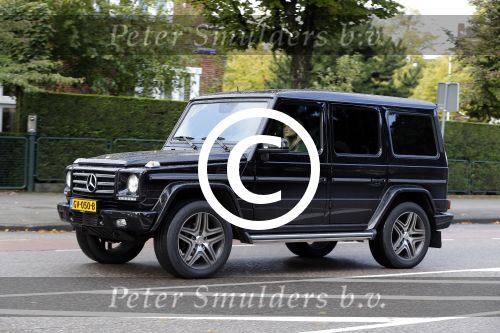 Amsterdam 25 september 2015
Nikkie Plessen in haar mercedes Gelandewagen Jeep