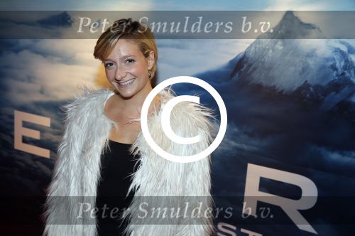 Amsterdam 14 september 2015 
Premiere Everest in pathe arena. Priscilla Kneteman met vriend