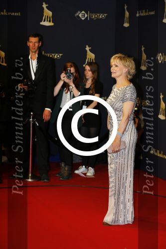 Utrecht 2 oktober 2015
Uitreiking van de gouden kalveren in het beatrix theater. Renee Soutendijk met man Thed Lensen