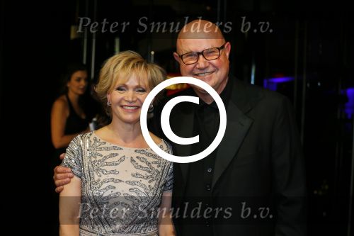 Utrecht 2 oktober 2015
Uitreiking van de gouden kalveren in het beatrix theater. Renee Soutendijk met man Thed Lensen