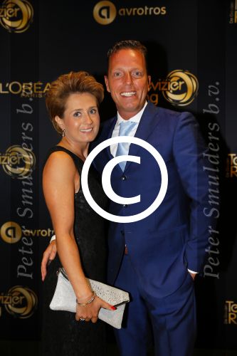 Amsterdam 15 oktober 2015
Uitreiking van de 50e televizierring in carre. Rob Geus met vrouw