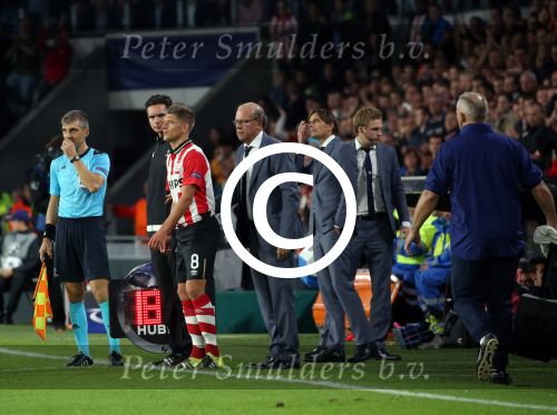 Eindhoven, 15 September 2015
CL 2015/2016
Eerste wedstrijd PSV-Manchester United, eindstand 2-1
Stijn Schaars Mart v d Heuvel (teammanager)