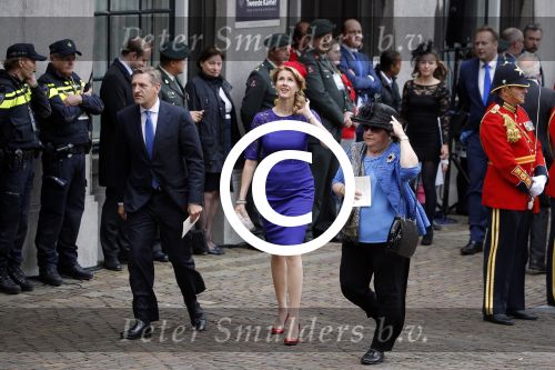 Den Haag 15 september 2015
Prinsjesdag 2015 met Koning Willem Alexander Koningin Maxima prins Constantijn en Prinses Laurentien. Dit jaar wordt de gouden koets voorlopig voor het laatst gebruikt. Sybrand Buma en Mona Keijzer