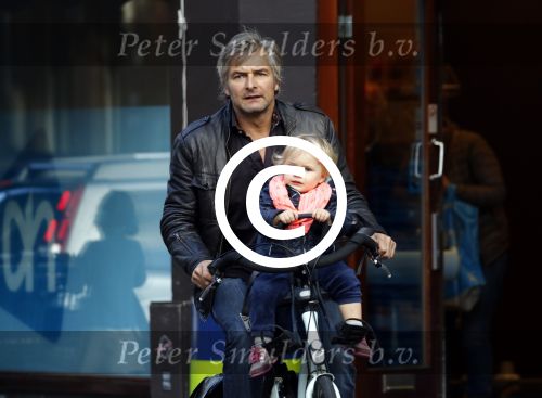 Amsterdam 19 september 2015  
Victor Reinier met zijn dochter op de fiets