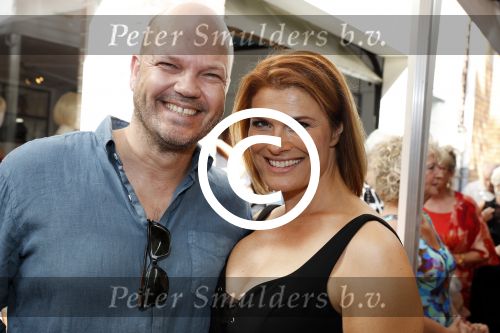 Amsterdam 10 septmber 2016
Opening winkel en modeshow Sheila de Vries. Anouk v Nes met vriend