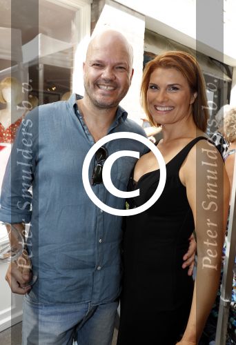 Amsterdam 10 septmber 2016
Opening winkel en modeshow Sheila de Vries. Anouk v Nes met vriend