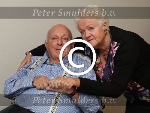 Vlaardingen, 29 September 2016
Bas v Toor in rolstoel samen met zijn vrouw Coby v Toor in zijn kamer bij Revalidatiecentrum Marnix