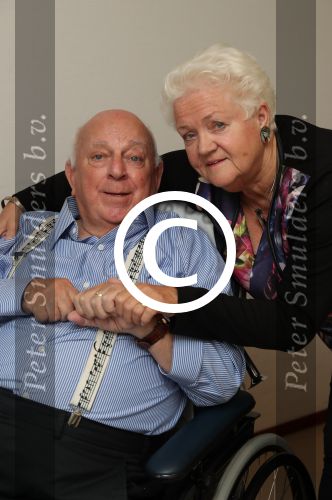 Vlaardingen, 29 September 2016
Bas v Toor in rolstoel samen met zijn vrouw Coby v Toor in zijn kamer bij Revalidatiecentrum Marnix