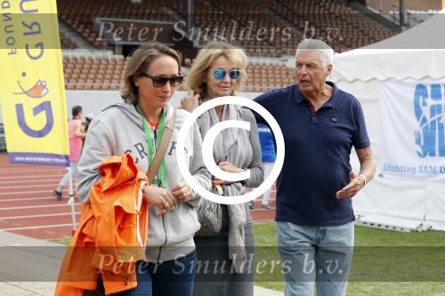 Amsterdam 21 september 2016
Sportdag van de Johan Cruijff foundation in het Olympisch stadion. Danny Cruijff en Estelle Cruijff zijn aanwezig .