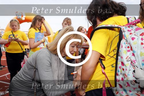 Amsterdam 21 september 2016
Sportdag van de Johan Cruijff foundation in het Olympisch stadion. Danny Cruijff en Estelle Cruijff zijn aanwezig .