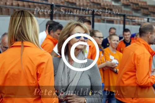 Amsterdam 21 september 2016
Sportdag van de Johan Cruijff foundation in het Olympisch stadion. Danny Cruijff en Estelle Cruijff zijn aanwezig .