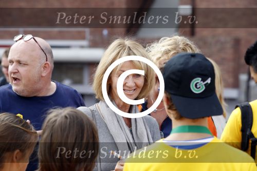 Amsterdam 21 september 2016
Sportdag van de Johan Cruijff foundation in het Olympisch stadion. Danny Cruijff en Estelle Cruijff zijn aanwezig .