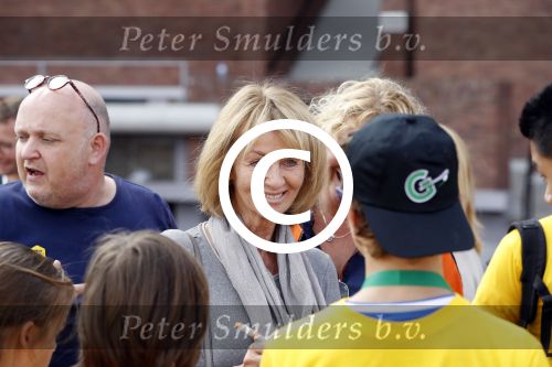 Amsterdam 21 september 2016
Sportdag van de Johan Cruijff foundation in het Olympisch stadion. Danny Cruijff en Estelle Cruijff zijn aanwezig .
