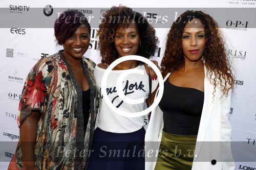 Amsterdam 8 september 2016
Talkies lunch in het college hotel. Glennis Grace Edsilia Rombley en Jasmine Sendar