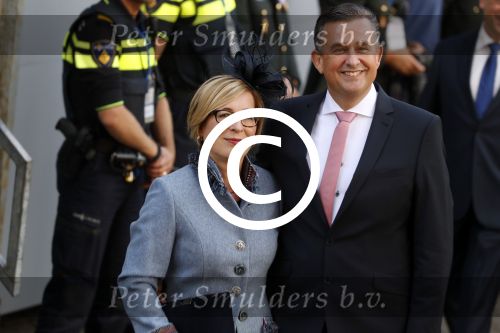 Den Haag 20 september 2016
Prinsjesdag 2016 op het binnenhof en op paleis noordeinde met 
Emiel Roemer  en partner