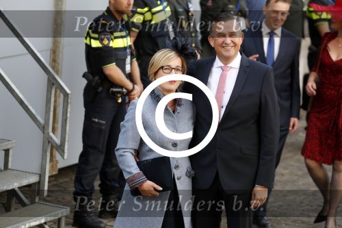 Den Haag 20 september 2016
Prinsjesdag 2016 op het binnenhof en op paleis noordeinde met 
Emiel Roemer  en partner