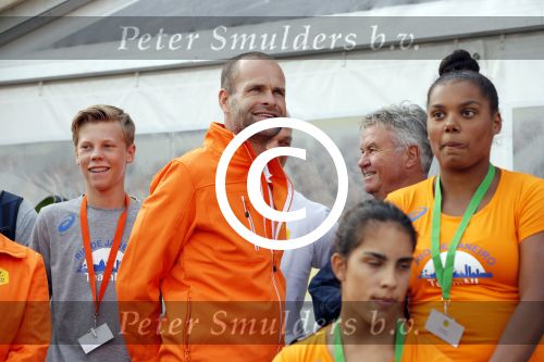 Amsterdam 21 september 2016
Sportdag van de Johan Cruijff foundation in het Olympisch stadion. Danny Cruijff en Estelle Cruijff zijn aanwezig .