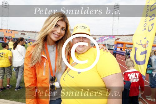 Amsterdam 21 september 2016
Sportdag van de Johan Cruijff foundation in het Olympisch stadion. Danny Cruijff en Estelle Cruijff zijn aanwezig .