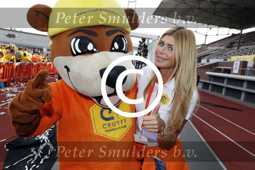 Amsterdam 21 september 2016
Sportdag van de Johan Cruijff foundation in het Olympisch stadion. Danny Cruijff en Estelle Cruijff zijn aanwezig .