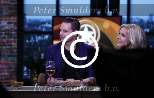 Amsterdam 2 oktober 2016
Patricia Paay en haar vriend  Robbert Hinfelaar bij de opnames van het sbs 6 programma Show XL gepresenteerd door Fred v Leer en Lucille Werner. Tim Douwsma en Nicolette v Dam zitten er ook.