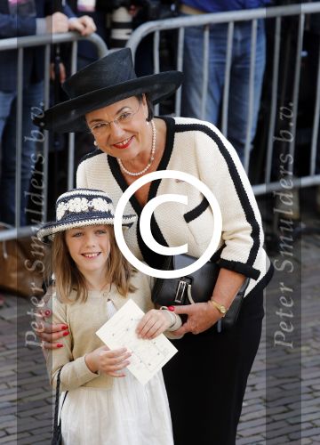 Den Haag 20 september 2016
Prinsjesdag 2016 op het binnenhof en op paleis noordeinde met 
Gerdi Verbeet en kleindochter