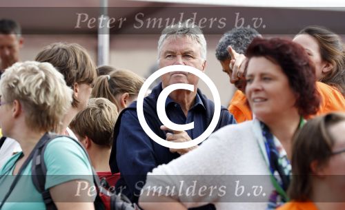 Amsterdam 21 september 2016
Sportdag van de Johan Cruijff foundation in het Olympisch stadion. Danny Cruijff en Estelle Cruijff zijn aanwezig . Guus Hiddink