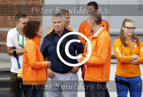 Amsterdam 21 september 2016
Sportdag van de Johan Cruijff foundation in het Olympisch stadion. Danny Cruijff en Estelle Cruijff zijn aanwezig . Guus Hiddink