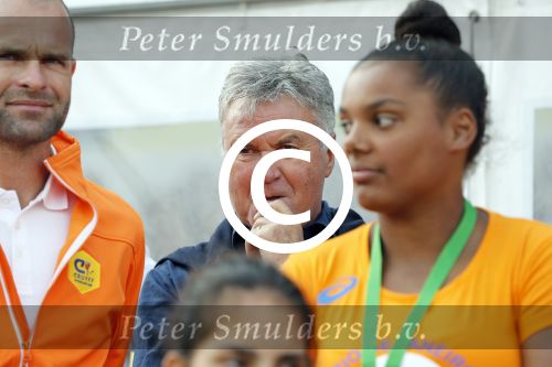 Amsterdam 21 september 2016
Sportdag van de Johan Cruijff foundation in het Olympisch stadion. Danny Cruijff en Estelle Cruijff zijn aanwezig . Guus Hiddink