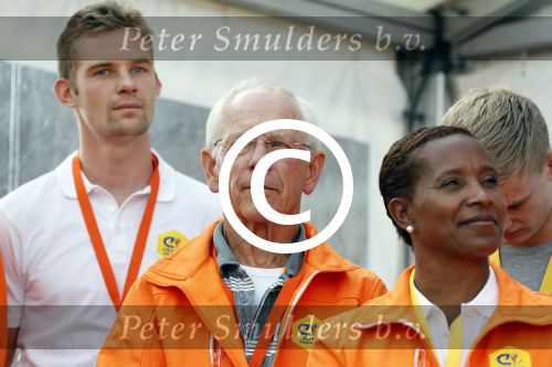 Amsterdam 21 september 2016
Sportdag van de Johan Cruijff foundation in het Olympisch stadion. Danny Cruijff en Estelle Cruijff zijn aanwezig . Henk Gemser