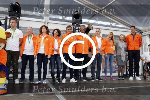 Amsterdam 21 september 2016
Sportdag van de Johan Cruijff foundation in het Olympisch stadion. Danny Cruijff en Estelle Cruijff zijn aanwezig .