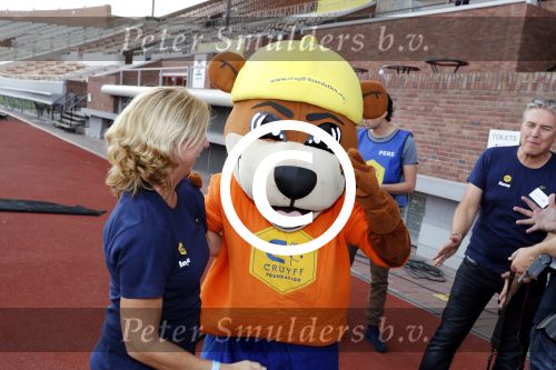 Amsterdam 21 september 2016
Sportdag van de Johan Cruijff foundation in het Olympisch stadion. Danny Cruijff en Estelle Cruijff zijn aanwezig .