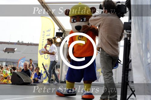 Amsterdam 21 september 2016
Sportdag van de Johan Cruijff foundation in het Olympisch stadion. Danny Cruijff en Estelle Cruijff zijn aanwezig .