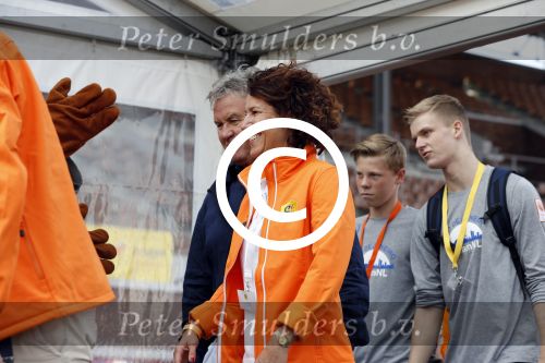 Amsterdam 21 september 2016
Sportdag van de Johan Cruijff foundation in het Olympisch stadion. Danny Cruijff en Estelle Cruijff zijn aanwezig .