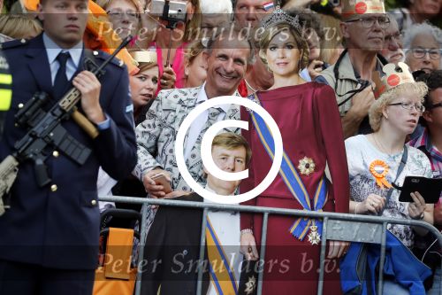 Den Haag 20 september 2016
Prinsjesdag 2016 op het binnenhof en op paleis noordeinde 
Johan Vlemmix met pop Koningin Maxima