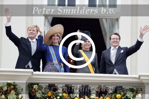 Den Haag 20 september 2016
Prinsjesdag 2016 op het binnenhof en op paleis noordeinde.
Balkonscene Koning Willem Alexander Koningin Maxima prins Constantijn en Prinses Laurentien