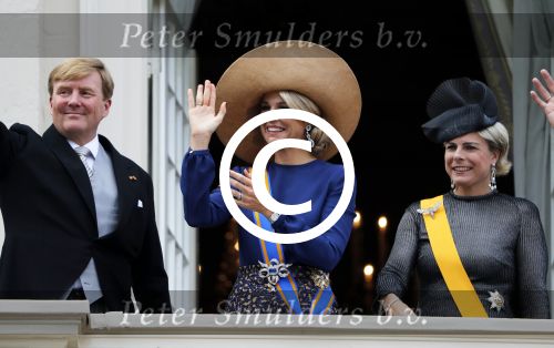 Den Haag 20 september 2016
Prinsjesdag 2016 op het binnenhof en op paleis noordeinde.
Balkonscene Koning Willem Alexander Koningin Maxima prins Constantijn en Prinses Laurentien