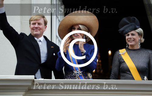 Den Haag 20 september 2016
Prinsjesdag 2016 op het binnenhof en op paleis noordeinde.
Balkonscene Koning Willem Alexander Koningin Maxima prins Constantijn en Prinses Laurentien