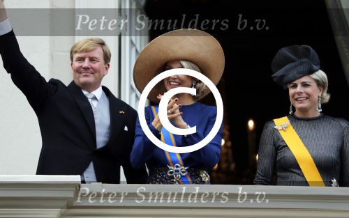 Den Haag 20 september 2016
Prinsjesdag 2016 op het binnenhof en op paleis noordeinde.
Balkonscene Koning Willem Alexander Koningin Maxima prins Constantijn en Prinses Laurentien