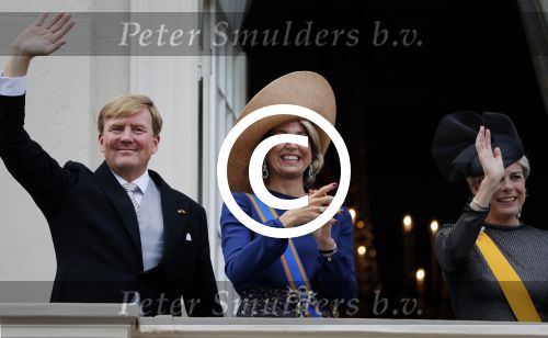 Den Haag 20 september 2016
Prinsjesdag 2016 op het binnenhof en op paleis noordeinde.
Balkonscene Koning Willem Alexander Koningin Maxima prins Constantijn en Prinses Laurentien