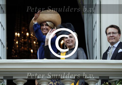 Den Haag 20 september 2016
Prinsjesdag 2016 op het binnenhof en op paleis noordeinde.
Balkonscene Koning Willem Alexander Koningin Maxima prins Constantijn en Prinses Laurentien