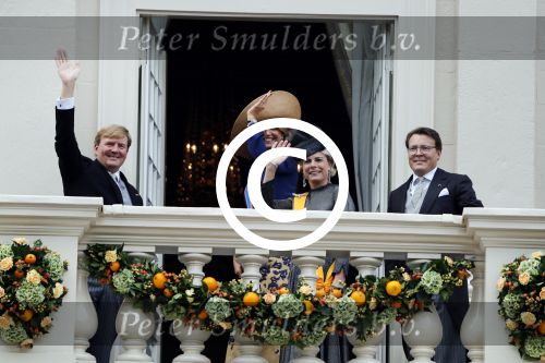 Den Haag 20 september 2016
Prinsjesdag 2016 op het binnenhof en op paleis noordeinde.
Balkonscene Koning Willem Alexander Koningin Maxima prins Constantijn en Prinses Laurentien