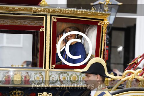 Den Haag 20 september 2016
Prinsjesdag 2016 op het binnenhof en op paleis noordeinde met Koningin Maxima in de Glazen Koets
