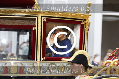 Den Haag 20 september 2016
Prinsjesdag 2016 op het binnenhof en op paleis noordeinde met Koningin Maxima in de Glazen Koets